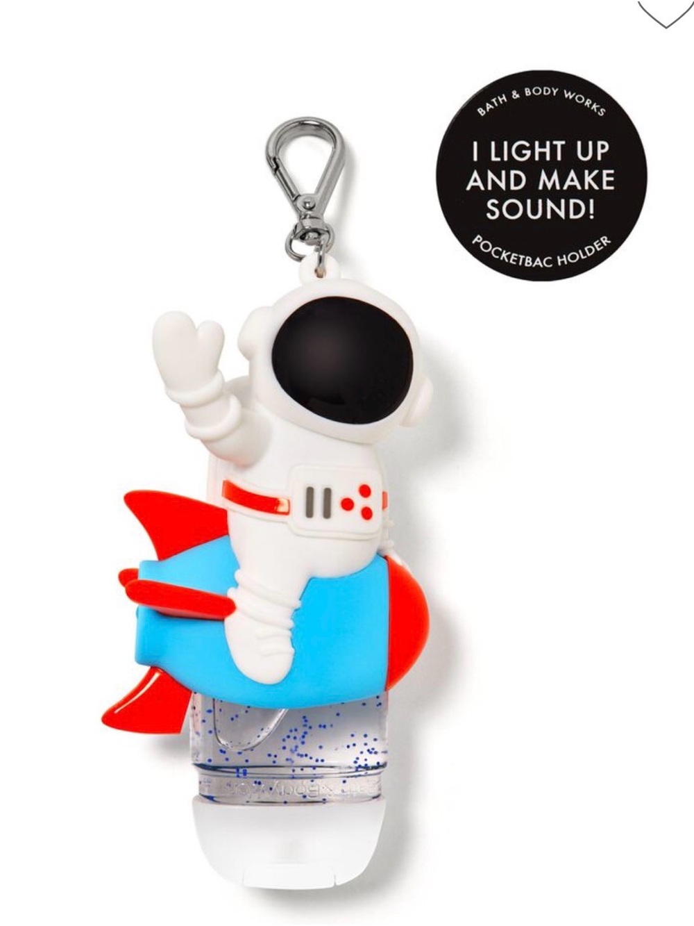 Bath & Body Works Kids Astronaut Rocket PocketBac Holder - White/Red/Blue